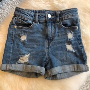 Girls Art Class Ripped Jean Shorts